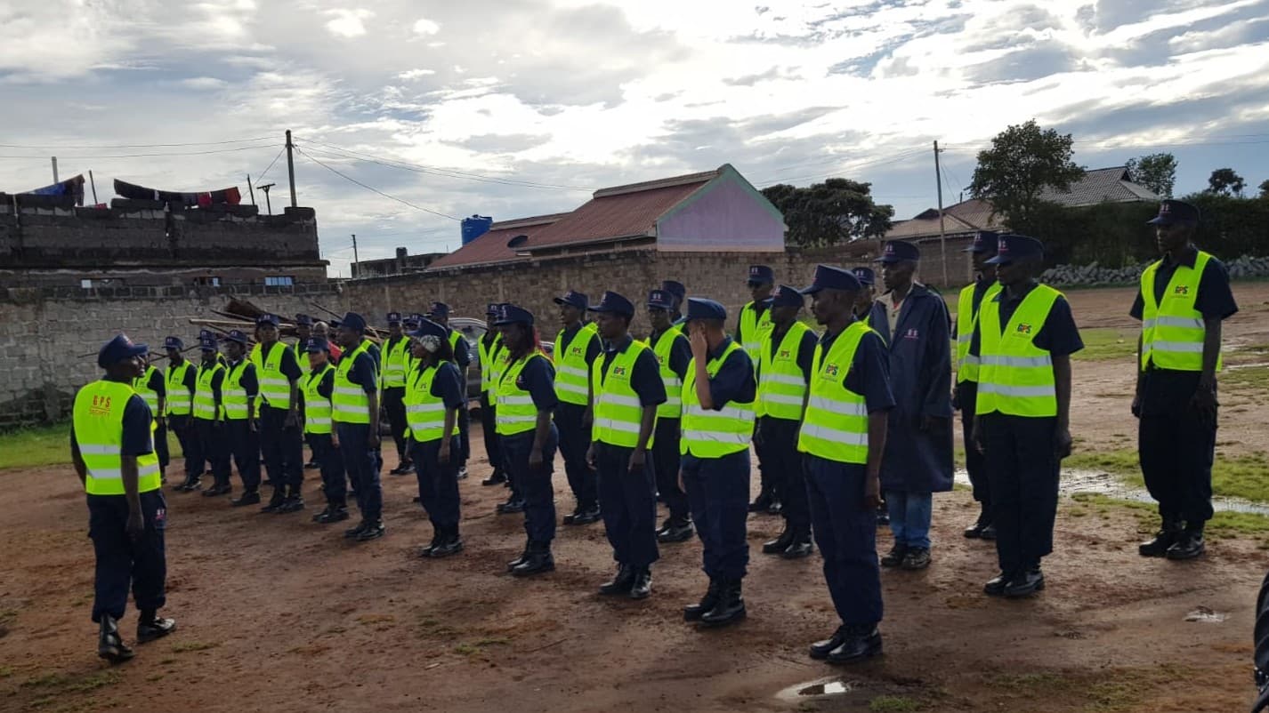 Image of our manned security in training.